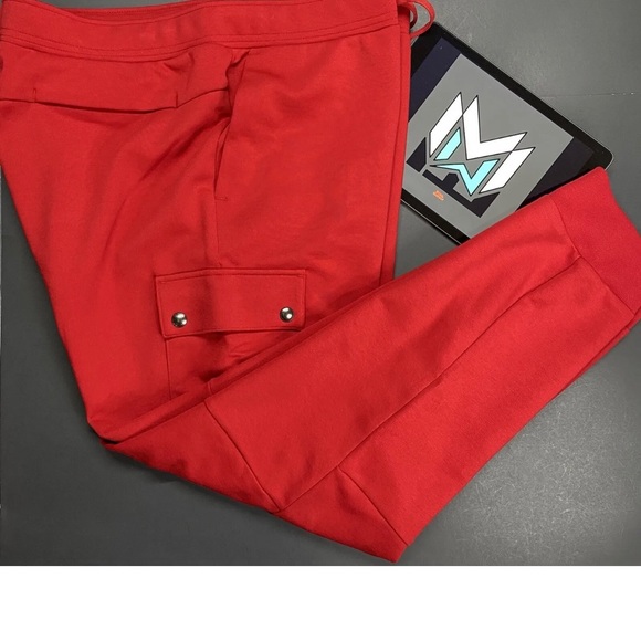 Polo Ralph Lauren Red Double Knit Jogger Cargo Pants Men’s. - Picture 3 of 16